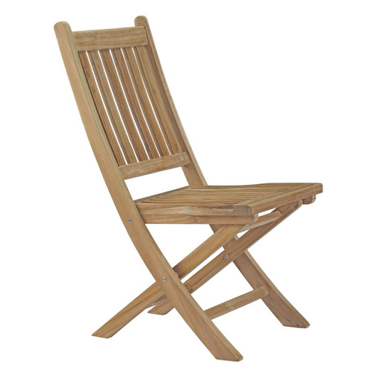 Marina Outdoor Patio Teak Folding Chair, Brown, Wood 11782