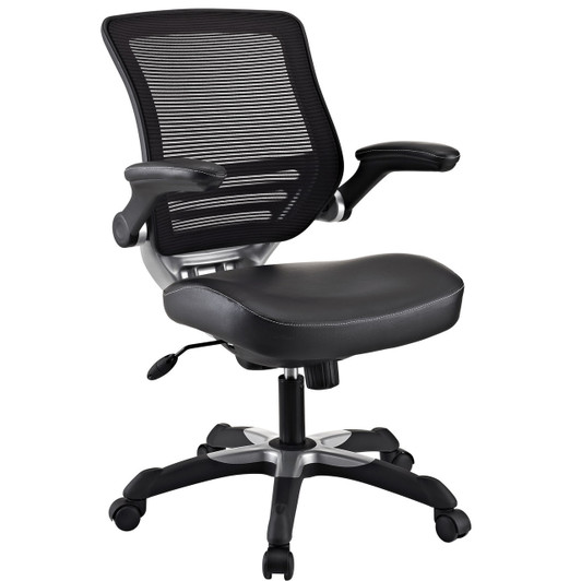 Edge Leatherette Office Chair in Black