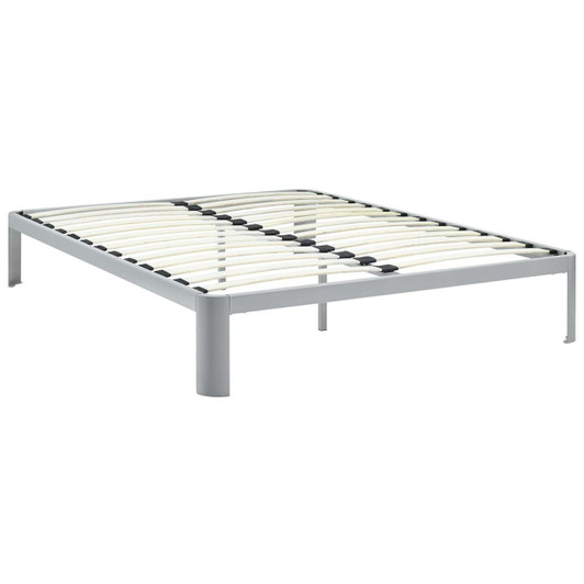 Corinne Full Bed Frame, Grey, Metal 12365
