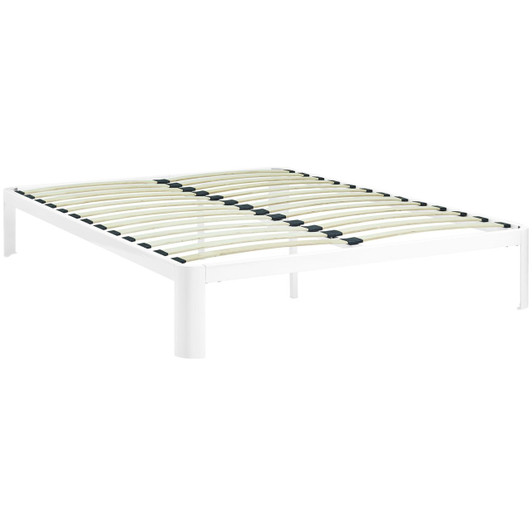 Corinne Queen Bed Frame, White, Metal 12369 Corinne Queen Bed Frame, White, Metal 12369
