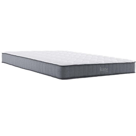 Kate 8" King Mattress, White, Fabric 13093 Kate 8" King Mattress, White, Fabric 13093