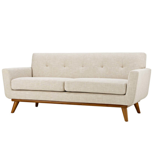 Engage Upholstered Fabric Loveseat, Fabric, Beige 13237 Engage Upholstered Fabric Loveseat, Fabric, Beige 13237