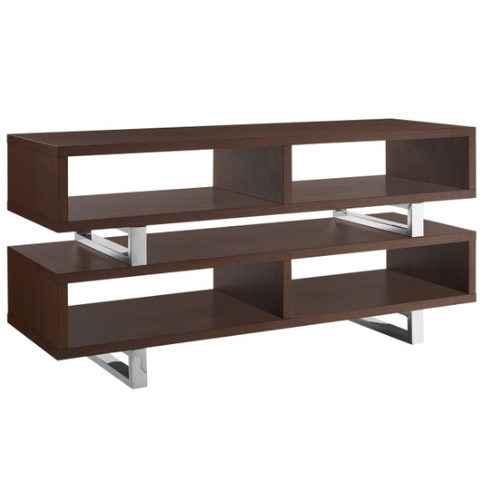Amble 47 TV Stand, Wood Metal Steel, Brown 13629