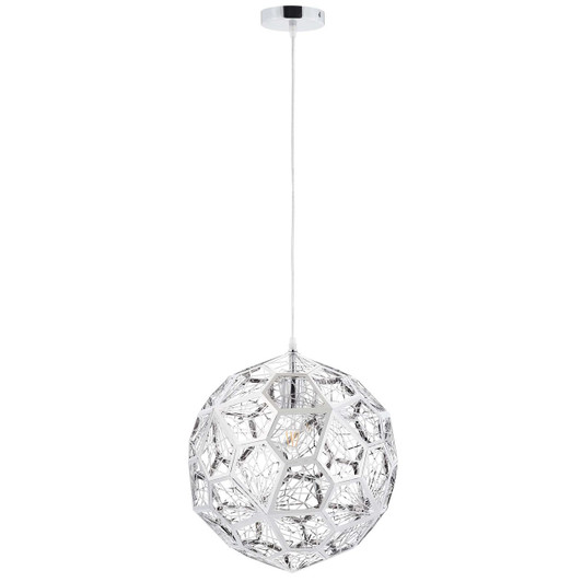 Shine Pendant Chandelier, Metal Steel, Silver 14150