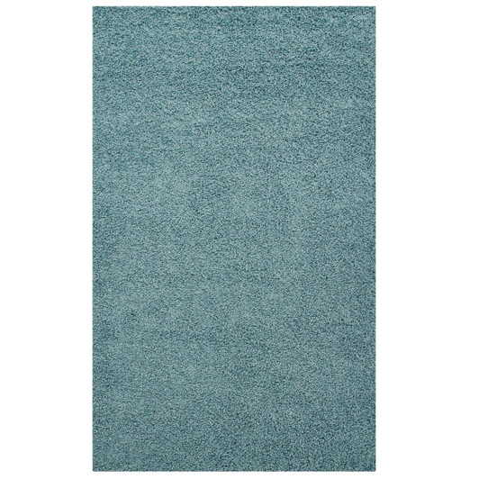 Enyssa Solid 5x8 Shag Area Rug, Fabric, Blue 14993 Enyssa Solid 5x8 Shag Area Rug, Fabric, Blue 14993