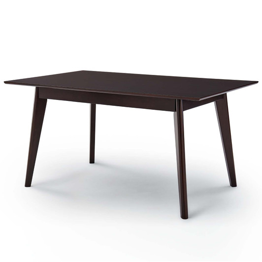 Oracle 69" Rectangle Dining Table, Wood, Drak Brown, 18346