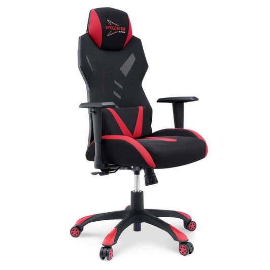 Speedster Mesh Gaming Computer Chair, Black Red, 18726