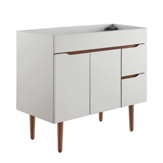 Harvest 36" Bathroom Vanity Cabinet (Sink Basin Not Included), Wood, Grey Gray Brown Brown Walnut, 19120