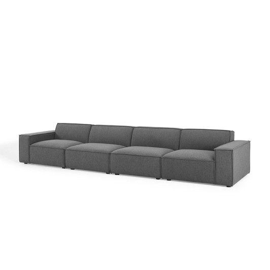 Restore 4-Piece Sectional Sofa, Fabric, Dark Grey Gray, 19264