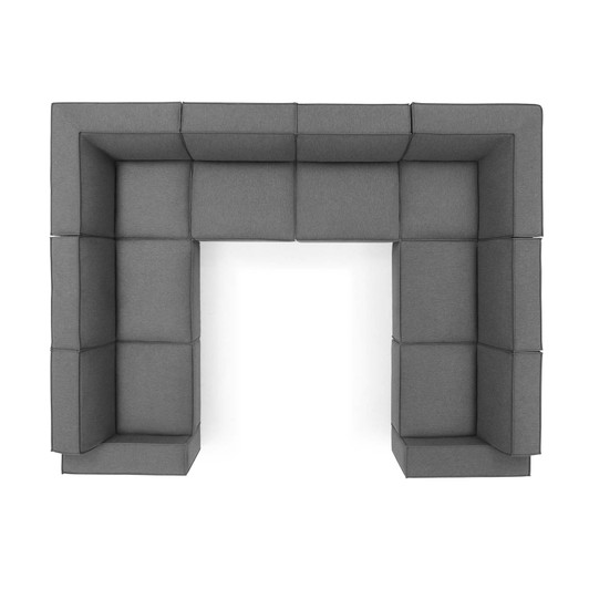 Restore 8-Piece Sectional Sofa, Fabric, Dark Grey Gray, 19278