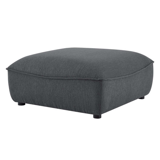 Comprise Sectional Sofa Ottoman, Fabric, Dark Grey Gray, 20013