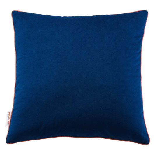 Accentuate 18" Performance Velvet Throw Pillow, Velvet, Blue Navy Pink, 20455