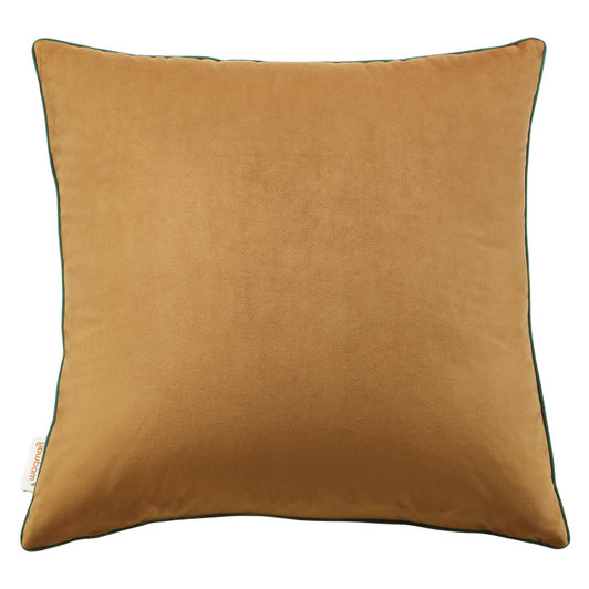 Accentuate 20" Performance Velvet Throw Pillow, Velvet, Brown Green, 20463