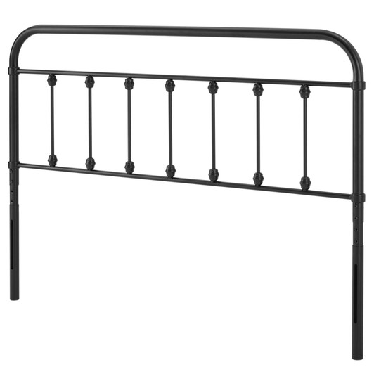 Sage King Metal Headboard, Metal, Black, 21353