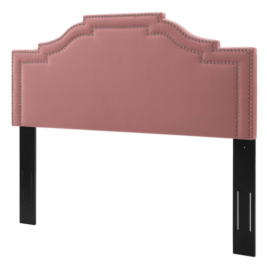 Lucia King/California King Performance Velvet Headboard, Velvet, Pink, 21904