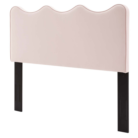 Athena Performance Velvet Twin Headboard, Velvet, Pink, 22348