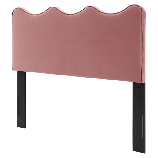 Athena Performance Velvet Full/Queen Headboard, Velvet, Pink, 22352