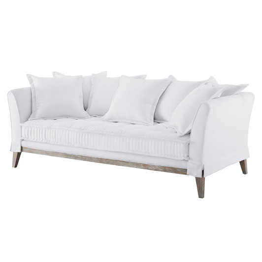 Rowan Fabric Sofa, Fabric, White, 23152 Rowan Fabric Sofa, Fabric, White, 23152