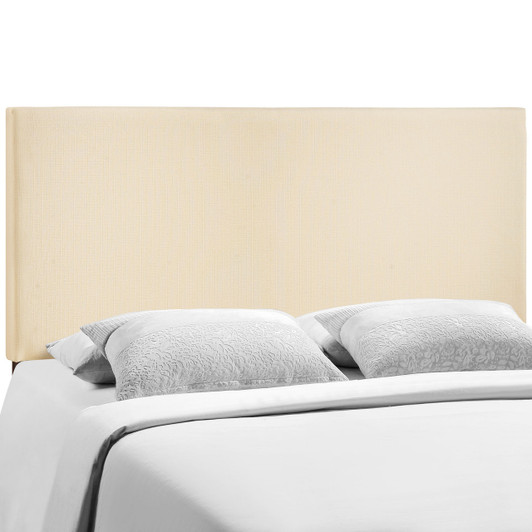 Region Queen Upholstered Headboard, Ivory Fabric