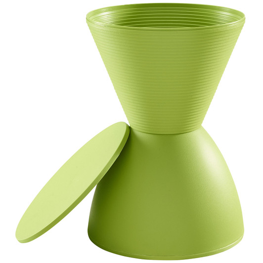 Haste  Stool, Green, Plastic