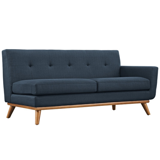 Engage Right-Arm Loveseat , Navy, Fabric