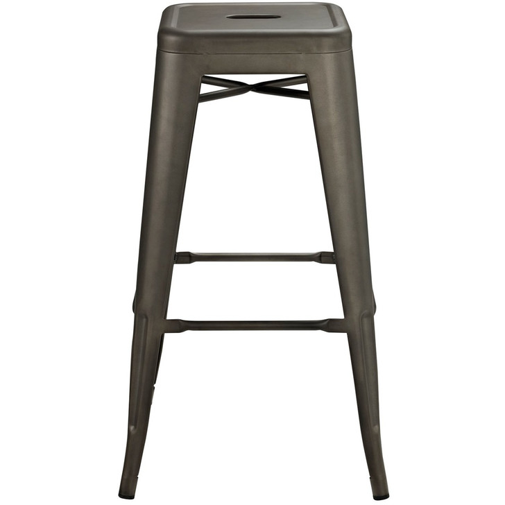 Promenade Bar Stool, Brown, Metal 10080