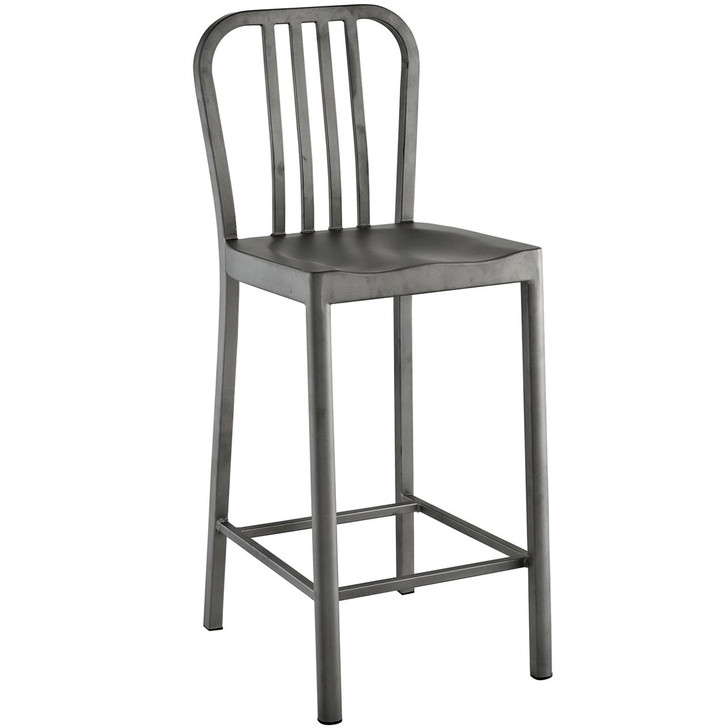 Clink Counter Stool, Silver, Metal 10094