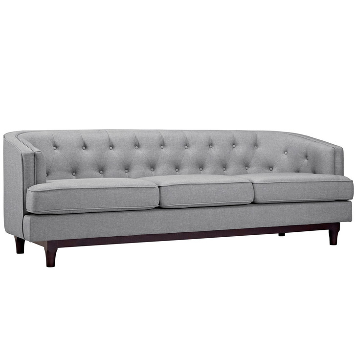 Coast Upholstered Sofa, Grey, Fabric 10243