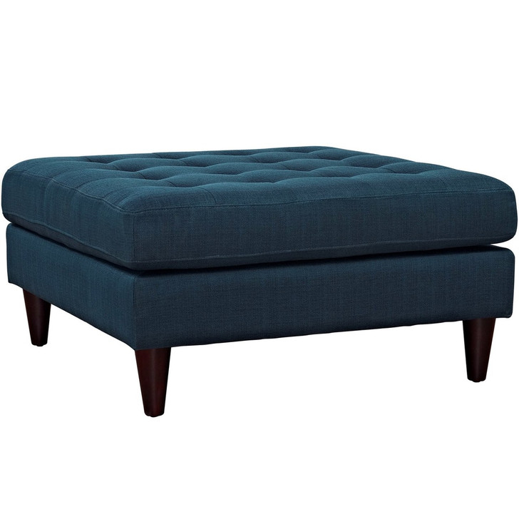 Empress Upholstered Large Ottoman, Navy, Fabric 10289