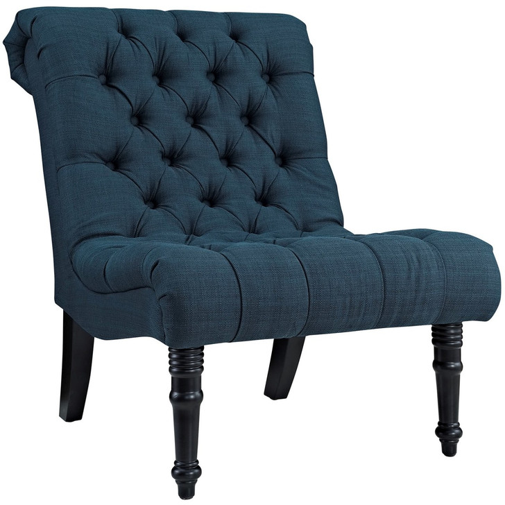 Navigate Upholstered Fabric Lounge Chair, Navy, Fabric 10313