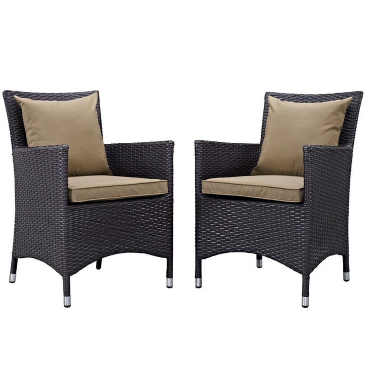 Convene Dining Chair ( Set of Two), Brown, Rattan 10550