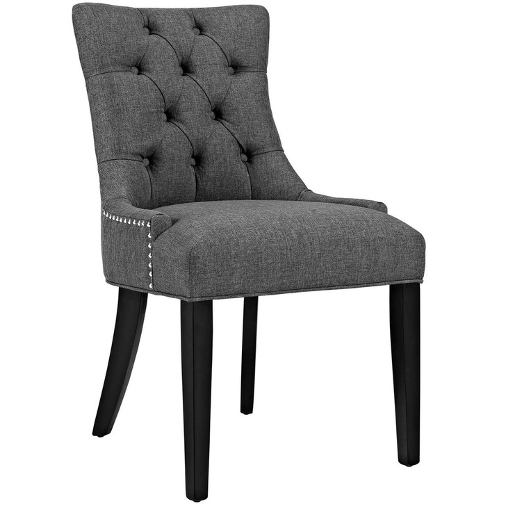 Regent Fabric Dining Chair, Grey, Fabric 10725