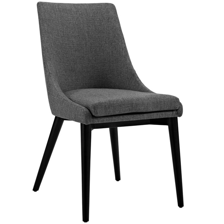 Viscount Fabric Dining Chair, Grey, Fabric 10754