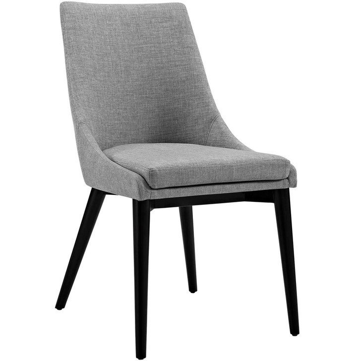 Viscount Fabric Dining Chair, Grey, Fabric 10756