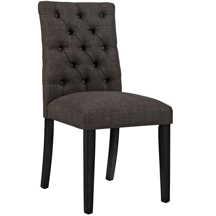 Duchess Fabric Dining Chair, Brown, Fabric 10777