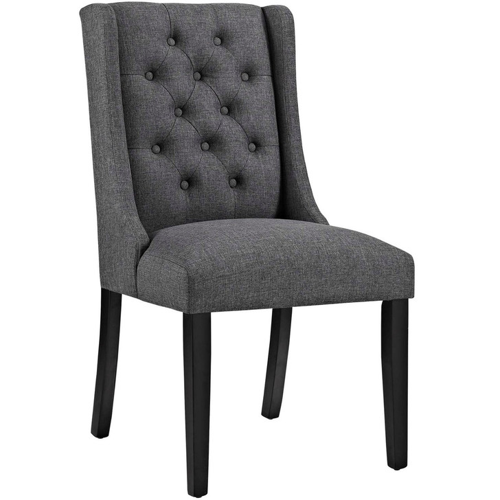 Baronet Fabric Dining Chair, Grey, Fabric 10803