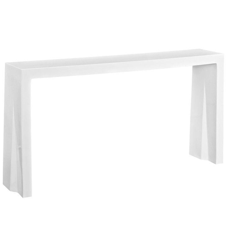 Wash Console Table, White, Plastic 10979