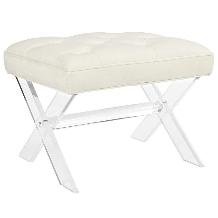 Swift Bench, White, Fabric 11004