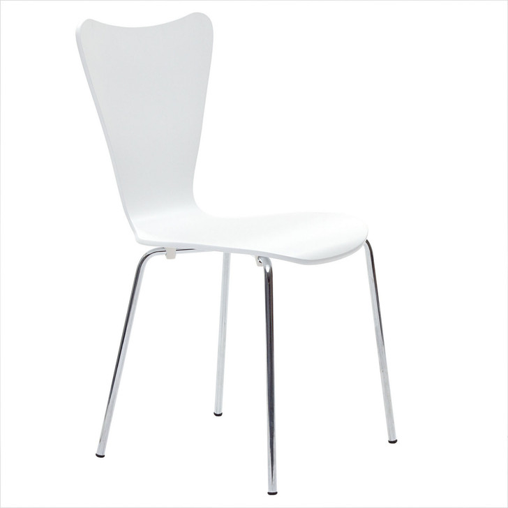 Ernie Dining Side Chair in White