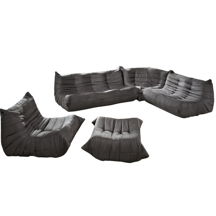 Waverunner Sofa Set in Light Gray