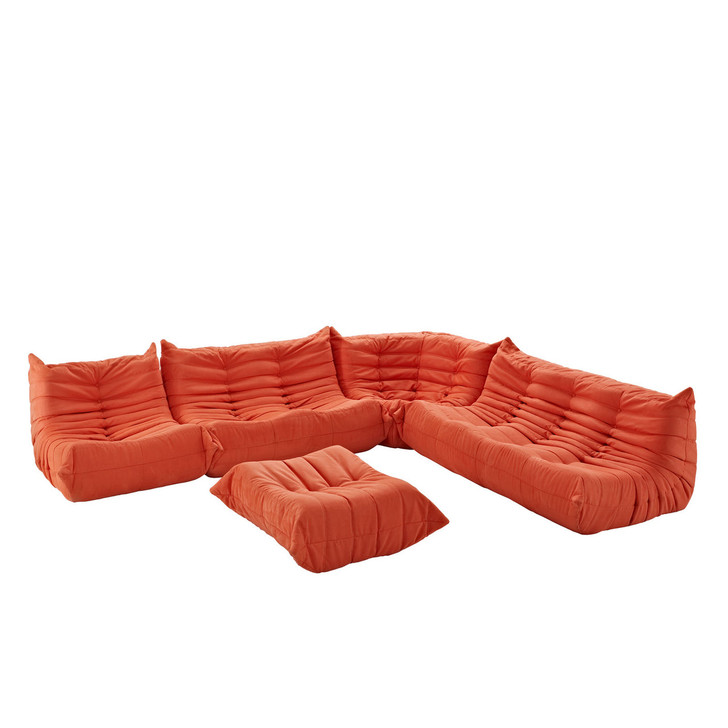 Waverunner Sofa Set in Orange