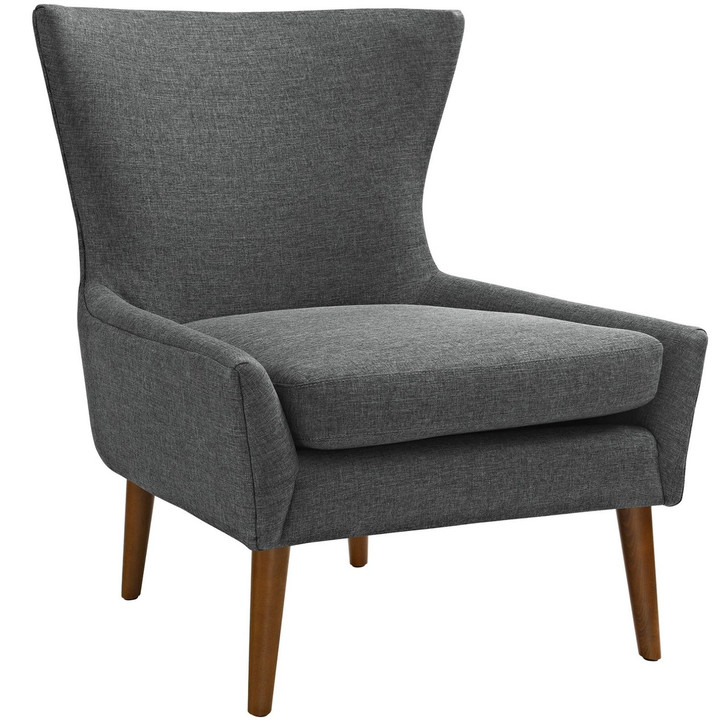 Keen Upholstered Fabric Armchair, Grey, Fabric 11463