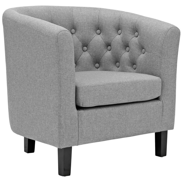 Prospect Upholstered Armchair, Grey, Fabric 11522