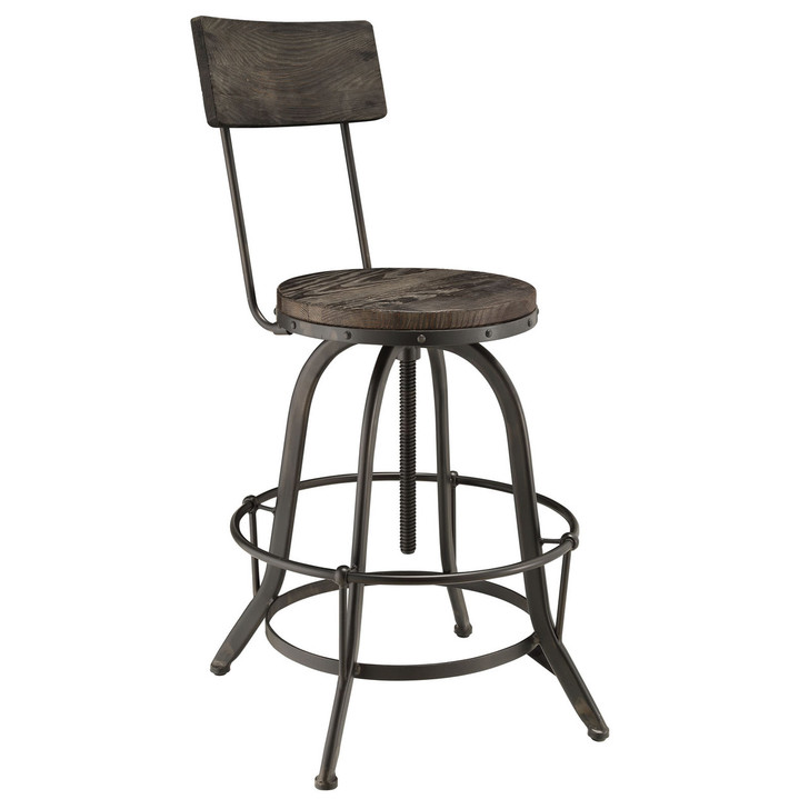 Procure Wood Bar Stool in Black