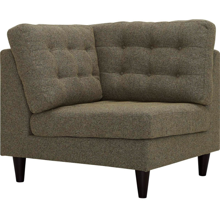 Empress Upholstered Fabric Corner Sofa, Grey, Fabric 11640