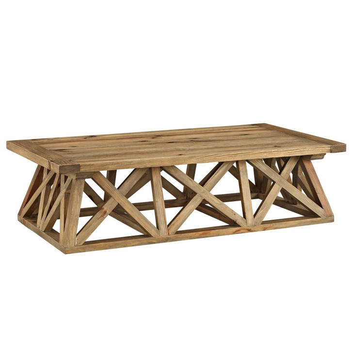 Camp Wood Coffee Table, Brown, Wood 11723