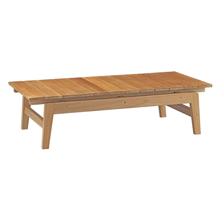 Bayport Outdoor Patio Teak Coffee Table, Brown, Wood 11779