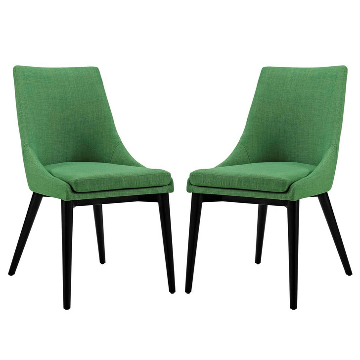 Viscount Dining Side Chair Fabric, Green, Fabric 11859