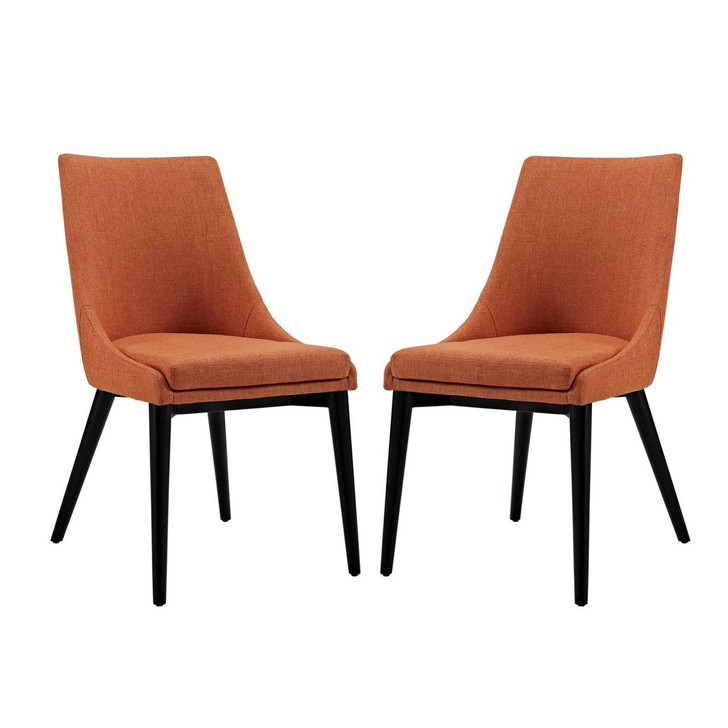 Viscount Dining Side Chair Fabric, Orange, Fabric 11863