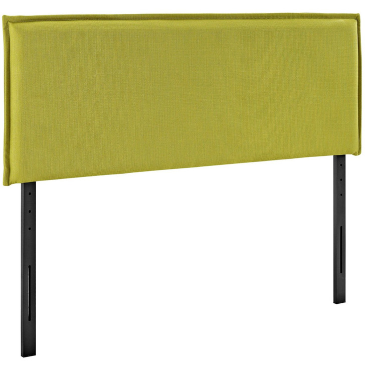 Camille Queen Upholstered Fabric Headboard, Green, Fabric 12195
